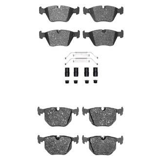 R1 Concepts® - Semi-Metallic Semi-Metallic Front and Rear Brake Pad Set
