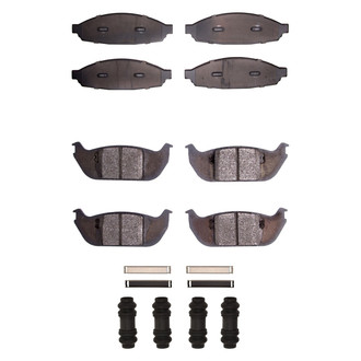 R1 Concepts® - Semi-Metallic Semi-Metallic Front and Rear Brake Pad Set
