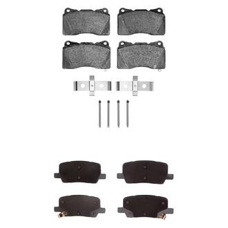 R1 Concepts® - Semi-Metallic Semi-Metallic Front and Rear Brake Pad Set