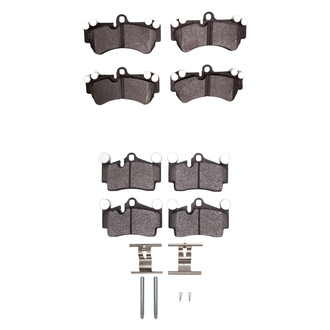 R1 Concepts® - Semi-Metallic Semi-Metallic Front and Rear Brake Pad Set