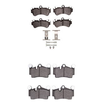 R1 Concepts® - Semi-Metallic Semi-Metallic Front and Rear Brake Pad Set