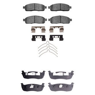 R1 Concepts® - Semi-Metallic Semi-Metallic Front and Rear Brake Pad Set