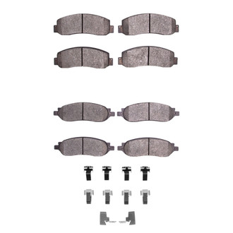 R1 Concepts® - Semi-Metallic Front and Rear Brake Pad Set