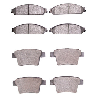 R1 Concepts® - Semi-Metallic Front and Rear Brake Pad Set