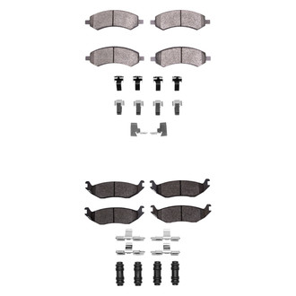 R1 Concepts® - Semi-Metallic Semi-Metallic Front and Rear Brake Pad Set