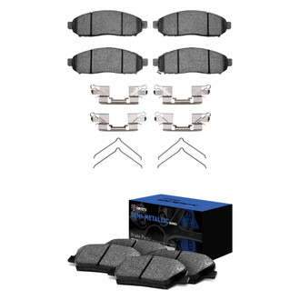 R1 Concepts® - Semi-Metallic Front and Rear Brake Pad Set