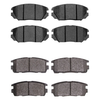 R1 Concepts® - Semi-Metallic Front and Rear Brake Pad Set