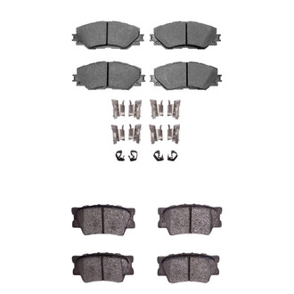R1 Concepts® - Semi-Metallic Front and Rear Brake Pad Set