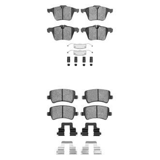 R1 Concepts® - Semi-Metallic Semi-Metallic Front and Rear Brake Pad Set