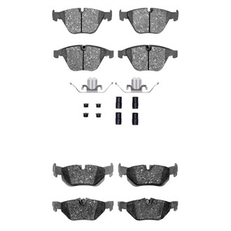 R1 Concepts® - Semi-Metallic Semi-Metallic Front and Rear Brake Pad Set