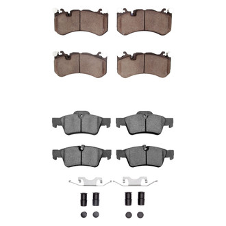 R1 Concepts® - Semi-Metallic Semi-Metallic Front and Rear Brake Pad Set
