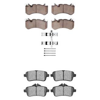 R1 Concepts® - Semi-Metallic Semi-Metallic Front and Rear Brake Pad Set