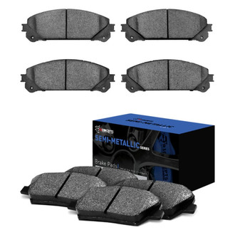 R1 Concepts® - Semi-Metallic Front and Rear Brake Pad Set