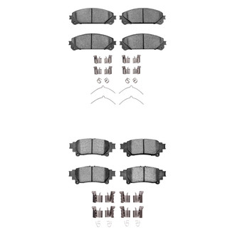 R1 Concepts® - Semi-Metallic Front and Rear Brake Pad Set