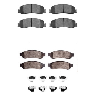 R1 Concepts® - Semi-Metallic Front and Rear Brake Pad Set