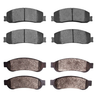 R1 Concepts® - Semi-Metallic Front and Rear Brake Pad Set