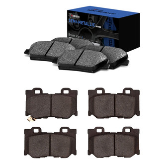R1 Concepts® - Semi-Metallic Front and Rear Brake Pad Set