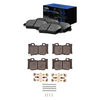 R1 Concepts® - Semi-Metallic Front and Rear Brake Pad Set