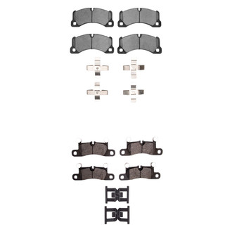 R1 Concepts® - Semi-Metallic Semi-Metallic Front and Rear Brake Pad Set