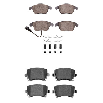 R1 Concepts® - Semi-Metallic Semi-Metallic Front and Rear Brake Pad Set