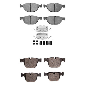 R1 Concepts® - Semi-Metallic Semi-Metallic Front and Rear Brake Pad Set