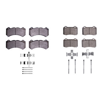 R1 Concepts® - Semi-Metallic Semi-Metallic Front and Rear Brake Pad Set