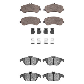 R1 Concepts® - Semi-Metallic Semi-Metallic Front and Rear Brake Pad Set