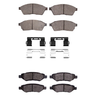 R1 Concepts® - Semi-Metallic Semi-Metallic Front and Rear Brake Pad Set