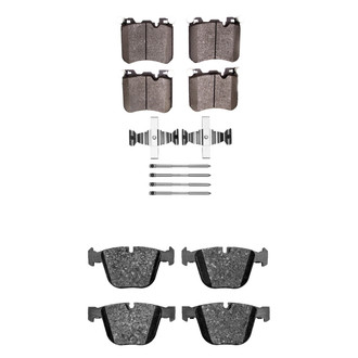 R1 Concepts® - Semi-Metallic Semi-Metallic Front and Rear Brake Pad Set