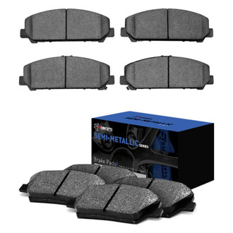 R1 Concepts® - Semi-Metallic Front and Rear Brake Pad Set