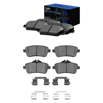 R1 Concepts® - Semi-Metallic Front and Rear Brake Pad Set