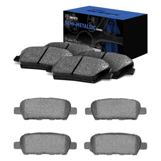 R1 Concepts® - Semi-Metallic Front and Rear Brake Pad Set