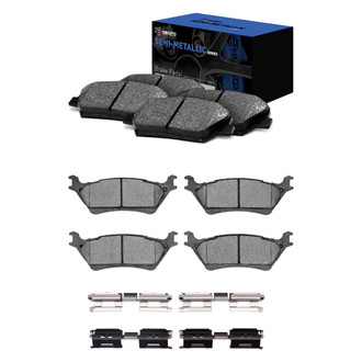 R1 Concepts® - Semi-Metallic Front and Rear Brake Pad Set