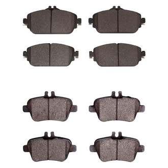 R1 Concepts® - Semi-Metallic Semi-Metallic Front and Rear Brake Pad Set