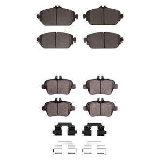 R1 Concepts® - Semi-Metallic Semi-Metallic Front and Rear Brake Pad Set