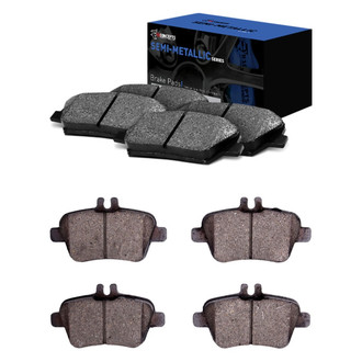 R1 Concepts® - Semi-Metallic Semi-Metallic Front and Rear Brake Pad Set