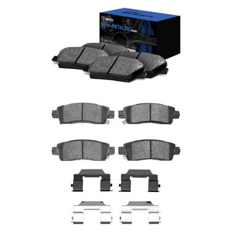 R1 Concepts® - Semi-Metallic Front and Rear Brake Pad Set