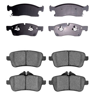R1 Concepts® - Semi-Metallic Front and Rear Brake Pad Set