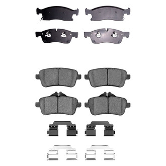 R1 Concepts® - Semi-Metallic Front and Rear Brake Pad Set