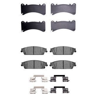 R1 Concepts® - Semi-Metallic Front and Rear Brake Pad Set
