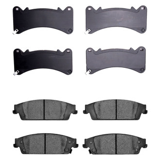 R1 Concepts® - Semi-Metallic Front and Rear Brake Pad Set