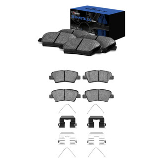 R1 Concepts® - Semi-Metallic Front and Rear Brake Pad Set