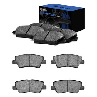R1 Concepts® - Semi-Metallic Front and Rear Brake Pad Set