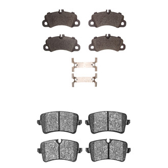 R1 Concepts® - Semi-Metallic Semi-Metallic Front and Rear Brake Pad Set