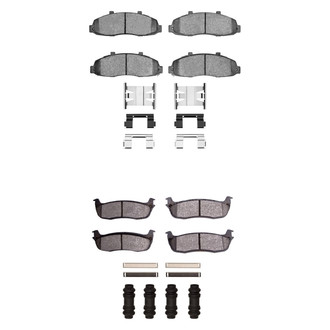 R1 Concepts® - Performance Off-Road/Tow High Friction Formulation Front and Rear Brake Pad Set