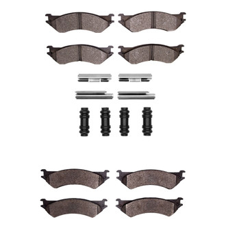 R1 Concepts® - Performance Off-Road/Tow High Friction Formulation Front and Rear Brake Pad Set