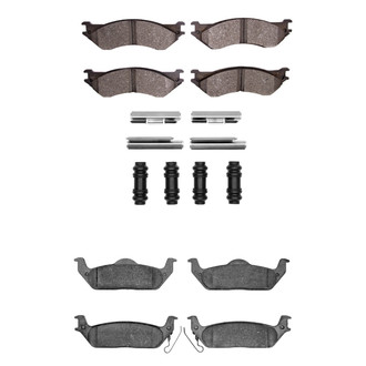 R1 Concepts® - Performance Off-Road/Tow High Friction Formulation Front and Rear Brake Pad Set
