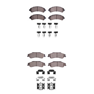 R1 Concepts® - Performance Off-Road/Tow High Friction Formulation Front and Rear Brake Pad Set