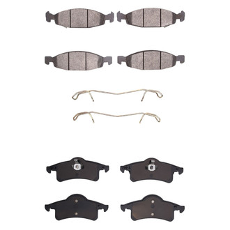 R1 Concepts® - Performance Off-Road/Tow High Friction Formulation Front and Rear Brake Pad Set