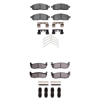 R1 Concepts® - Performance Off-Road/Tow High Friction Formulation Front and Rear Brake Pad Set